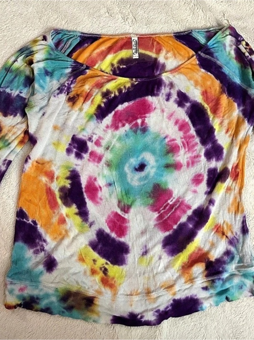 Old Navy Tie-Dye Long Sleeve Top in Multicolor
